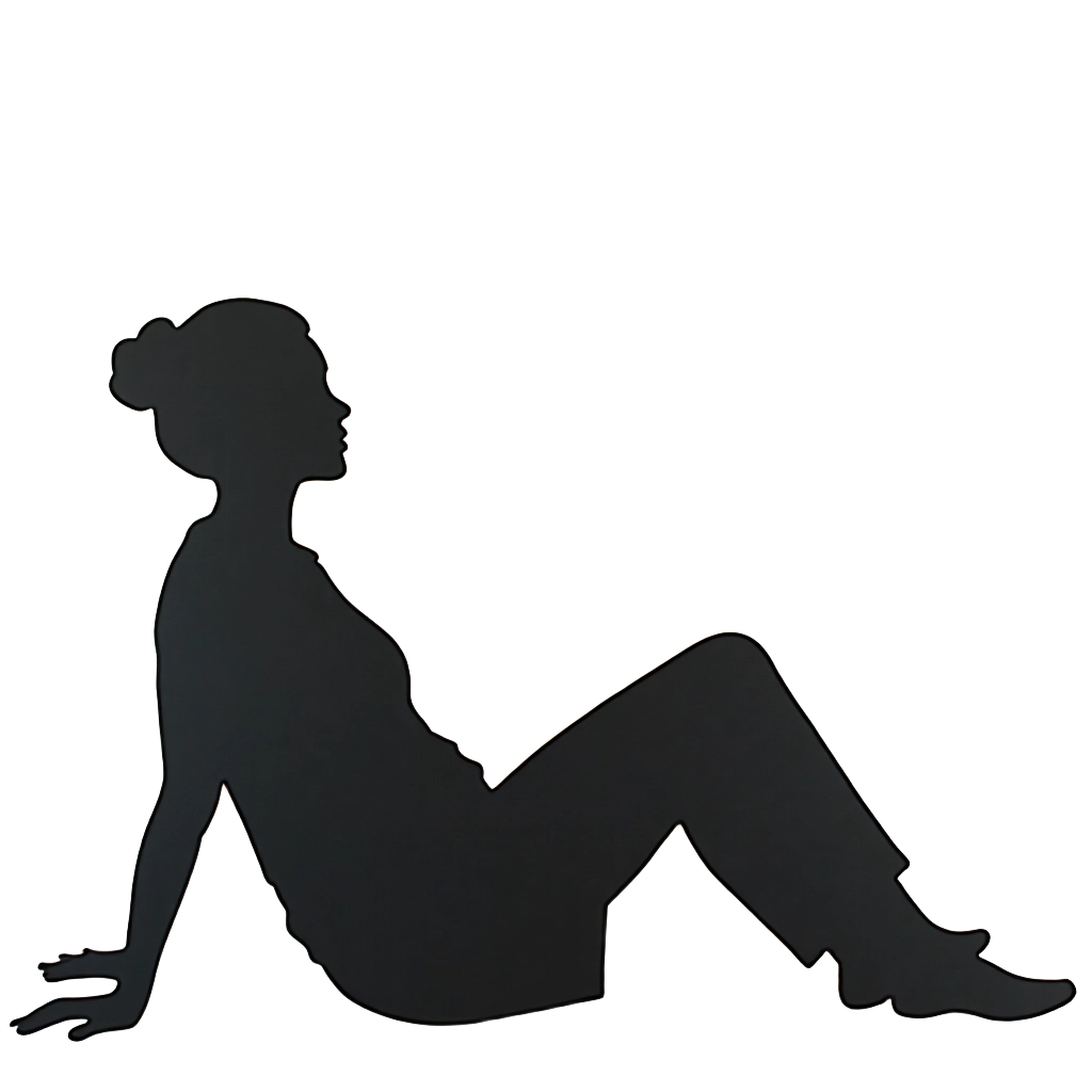 Seated Pose Silhouette